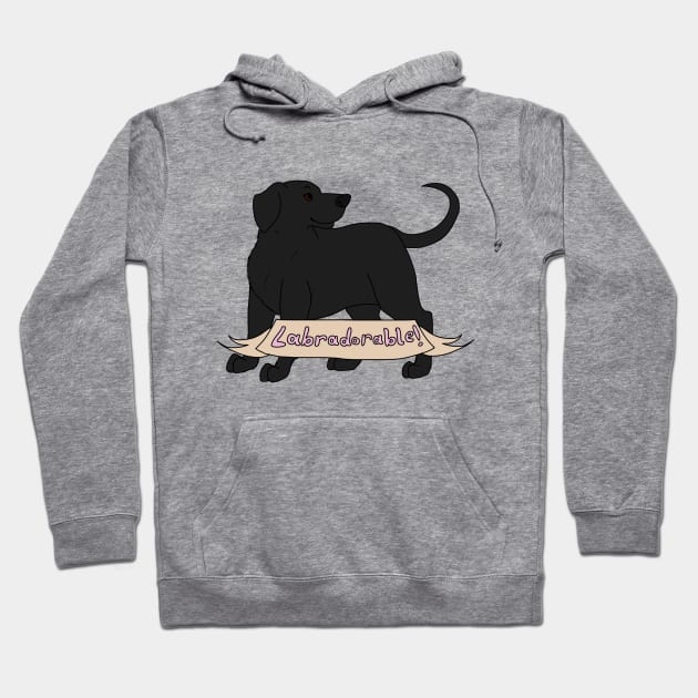 Labradorable! (Black Lab) Hoodie by velvetdog